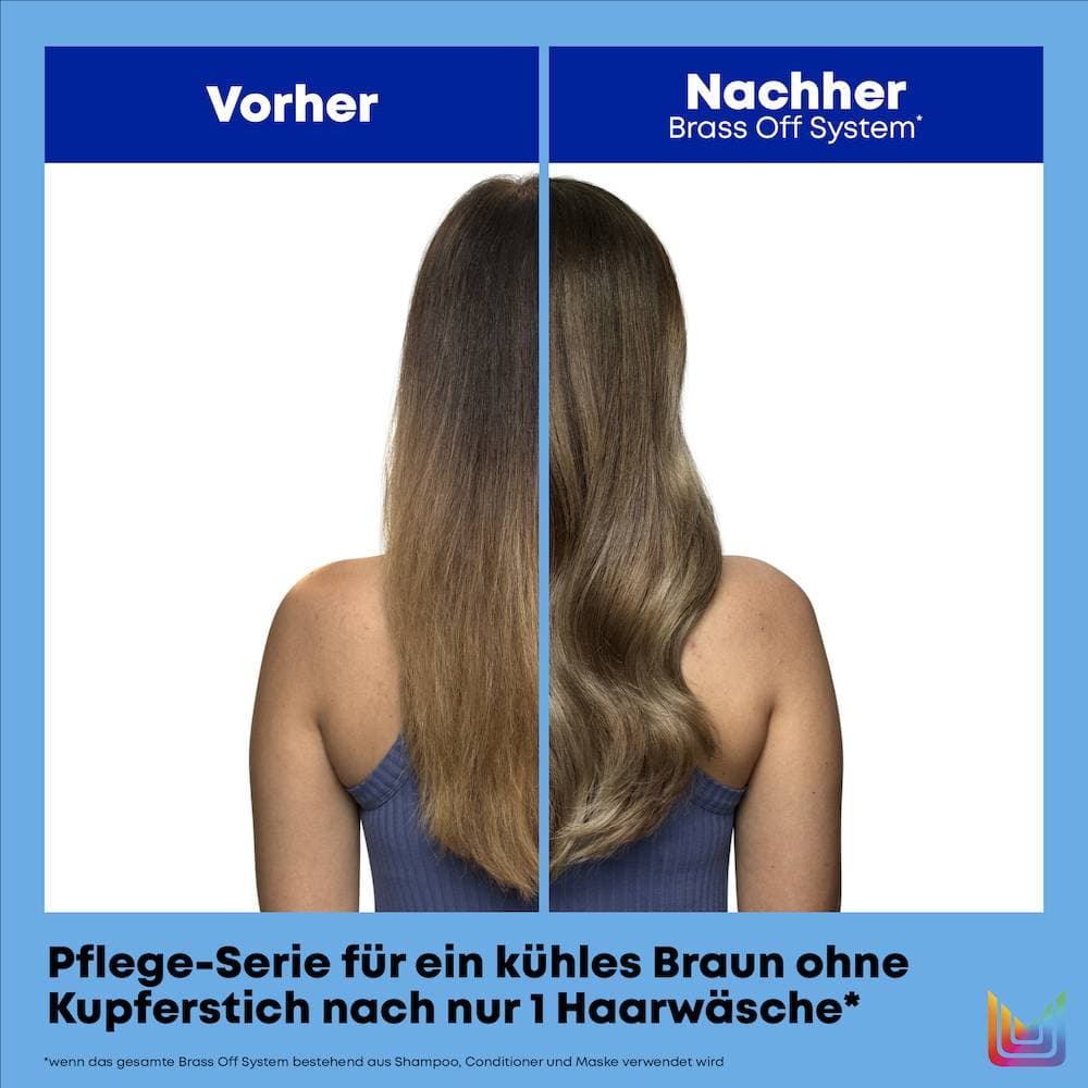 Brass Off - Neutralisierendes Shampoo für brünettes Haar gegen Kupferstiche