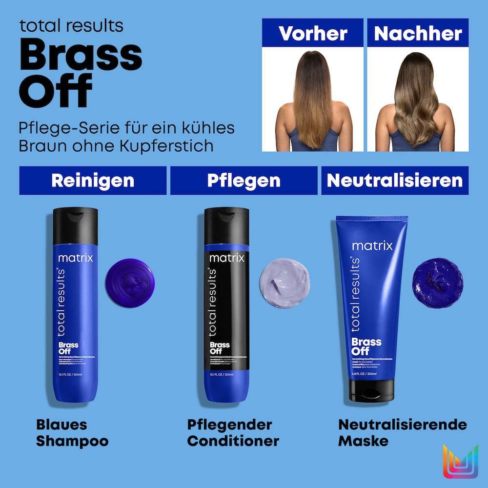 Brass Off - Neutralisierendes Shampoo für brünettes Haar gegen Kupferstiche