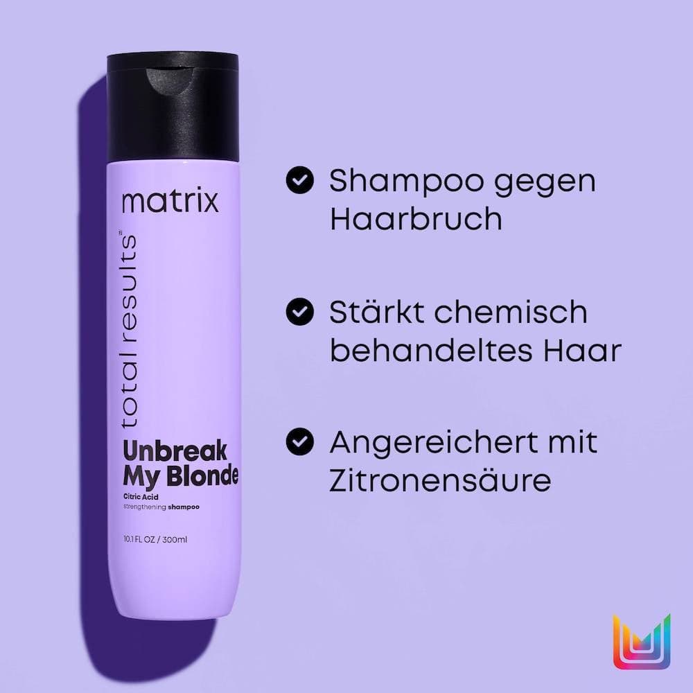 Unbreak My Blonde - Matrix Unbreak My Blonde Shampoo für strapaziertes und chemisch behandeltes Haar.