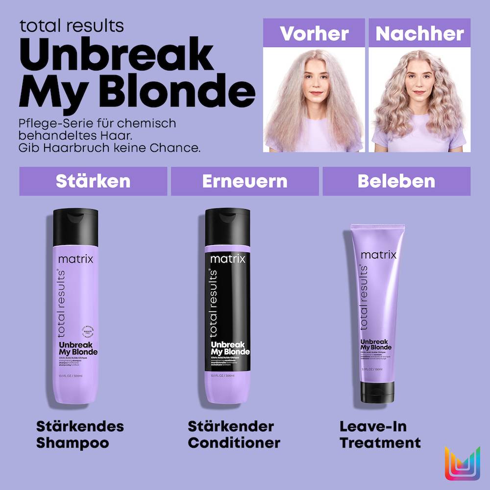 Unbreak My Blonde - Matrix Unbreak My Blonde Shampoo für strapaziertes und chemisch behandeltes Haar.