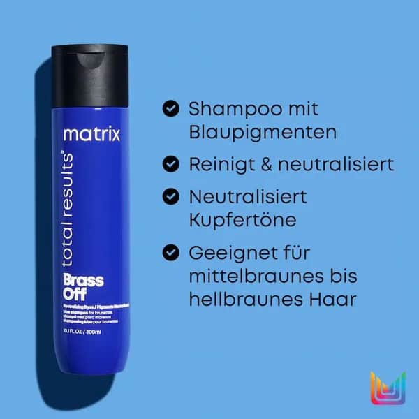 Brass Off - Neutralisierendes Shampoo für brünettes Haar gegen Kupferstiche